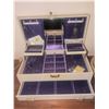 Image 2 : Jewellery Box with Purple Lining, 3 Watches, and Basket Assortment
