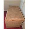 Image 3 : Rectangular Wicker Storage Trunk with Hinged Lid