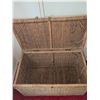 Image 5 : Rectangular Wicker Storage Trunk with Hinged Lid