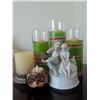 Image 1 : Porcelain Rotating Music Box w/ Flameless Candle Decor