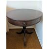 Image 2 : Round Mahogany Side Table & Tripod Pedestal Base