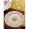 Image 9 : Decorative Porcelain Plates and Basket, Germany & Czechoslovakia