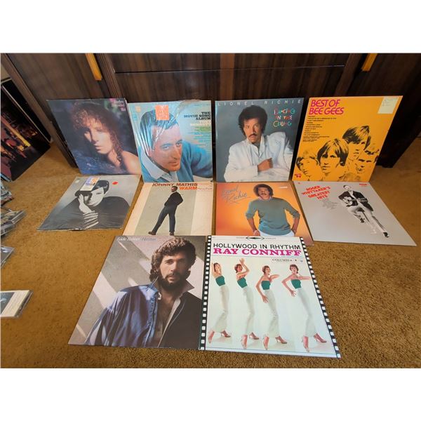 10 Assorted Pop Vocal LP Records