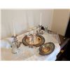 Image 2 : Silverplate Tableware and Glass Serveware
