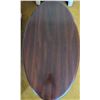 Image 3 : Dark Wood Oval Coffee Table with Cabriole Legs