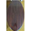 Image 4 : Dark Wood Oval Coffee Table with Cabriole Legs