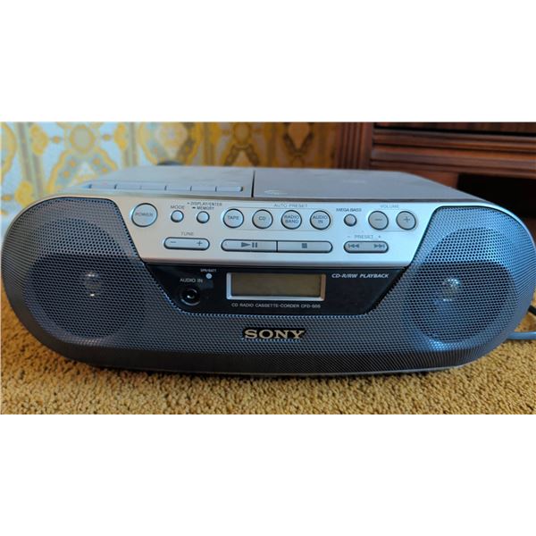 Sony CFD-S05 CD Cassette-Corder AM/FM Boombox