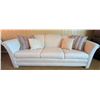 Image 1 : Bauhaus Cream Upholstered Sofa with Four Cushions