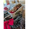 Image 10 : Large Assortment of Christmas Decor and Ornaments, Includes Storage Bin