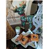 Image 12 : Large Assortment of Christmas Decor and Ornaments, Includes Storage Bin