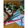 Image 15 : Large Assortment of Christmas Decor and Ornaments, Includes Storage Bin