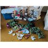 Image 2 : Large Assortment of Christmas Decor and Ornaments, Includes Storage Bin