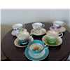Image 1 : 6 English Bone China Teacup and Saucer Trios