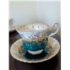 Image 7 : 6 English Bone China Teacup and Saucer Trios
