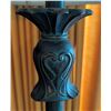 Image 2 : Tall Floor Lamp with Fabric Shade and Decorative Metal Base