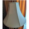 Image 3 : Tall Floor Lamp with Fabric Shade and Decorative Metal Base
