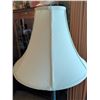 Image 5 : Tall Floor Lamp with Fabric Shade and Decorative Metal Base