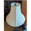 Image 6 : Tall Floor Lamp with Fabric Shade and Decorative Metal Base