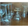 Image 8 : Servingware and Glassware Including Italian Crystal, Metal Trays, and Divided Bowl