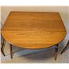 Image 14 : Wood Drop-Leaf Dining Table With Two Windsor Arm Chairs