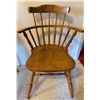 Image 2 : Wood Drop-Leaf Dining Table With Two Windsor Arm Chairs