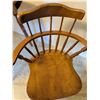 Image 5 : Wood Drop-Leaf Dining Table With Two Windsor Arm Chairs