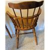Image 6 : Wood Drop-Leaf Dining Table With Two Windsor Arm Chairs