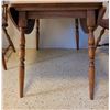 Image 9 : Wood Drop-Leaf Dining Table With Two Windsor Arm Chairs