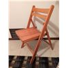 Image 5 : Wood Folding Chairs with Cushions and Artificial Ficus Plant
