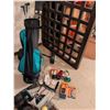 Image 1 : Wilson Golf Bag with Clubs, Pull Cart, and Accessories