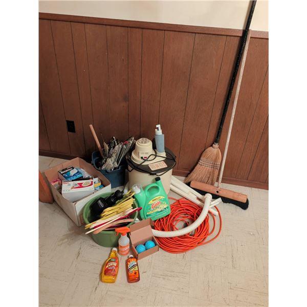 Household Cleaning Supplies and Power-Vac Lot