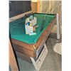 Image 2 : Wood-Framed Pool Table with Accessories and Cue Rack