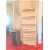 Image 3 : Furniture Lot with Mirror, Shelf, Side Table, and Brass Rack