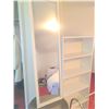 Image 5 : Furniture Lot with Mirror, Shelf, Side Table, and Brass Rack