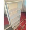 Image 6 : Furniture Lot with Mirror, Shelf, Side Table, and Brass Rack