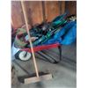 Image 2 : Garden Tools, Supplies, and Wheelbarrow Lot