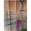 Image 1 : Electric String Trimmer with Extension Cord and Hanging Wood Shelf
