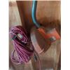 Image 2 : Electric String Trimmer with Extension Cord and Hanging Wood Shelf