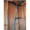 Image 4 : Electric String Trimmer with Extension Cord and Hanging Wood Shelf