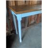 Image 3 : Rectangular Wood Table with Painted Turned Legs