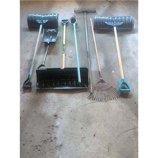 Snow Shovels, Rakes, Garden Tools