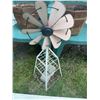 Image 3 : Garden Decor Bundle with Planters, Metal Windmill and Stakes