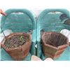 Image 4 : Garden Decor Bundle with Planters, Metal Windmill and Stakes