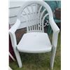 Image 4 : White Plastic Outdoor Patio Chairs