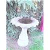Image 1 : Cast Concrete Bird Bath, Approx. 27" Height and 20" Diameter
