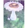 Image 3 : Cast Concrete Bird Bath, Approx. 27" Height and 20" Diameter