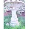 Image 4 : Cast Concrete Bird Bath, Approx. 27" Height and 20" Diameter