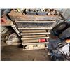 Image 6 : Metal Frame, Table & Toolbox w/ Contents: Adhesives, Hardware, etc on Rolling Dolly