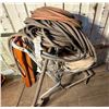 Image 1 : Multiple Coils Industrial Hose w/ Fitted Ends on Cart