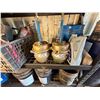 Image 14 : Metal Mesh Shelving Unit 77" x 24" x 72"H w/ Contents: Metal Doors, Hoses, Air Brake Canister, Diese